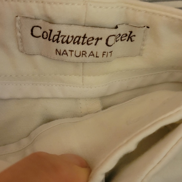 Coldwater Creek White Shorts 16P Natural Fit - Picture 4 of 5